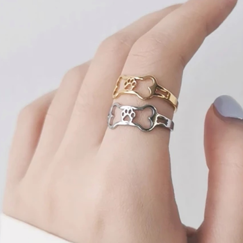 🐾 DOG PAWPRINT RING - Picture 5 of 6